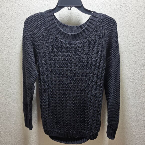 Calvin Klein Chunky Knit Black Sweater‎ | Size Small - Picture 1 of 11
